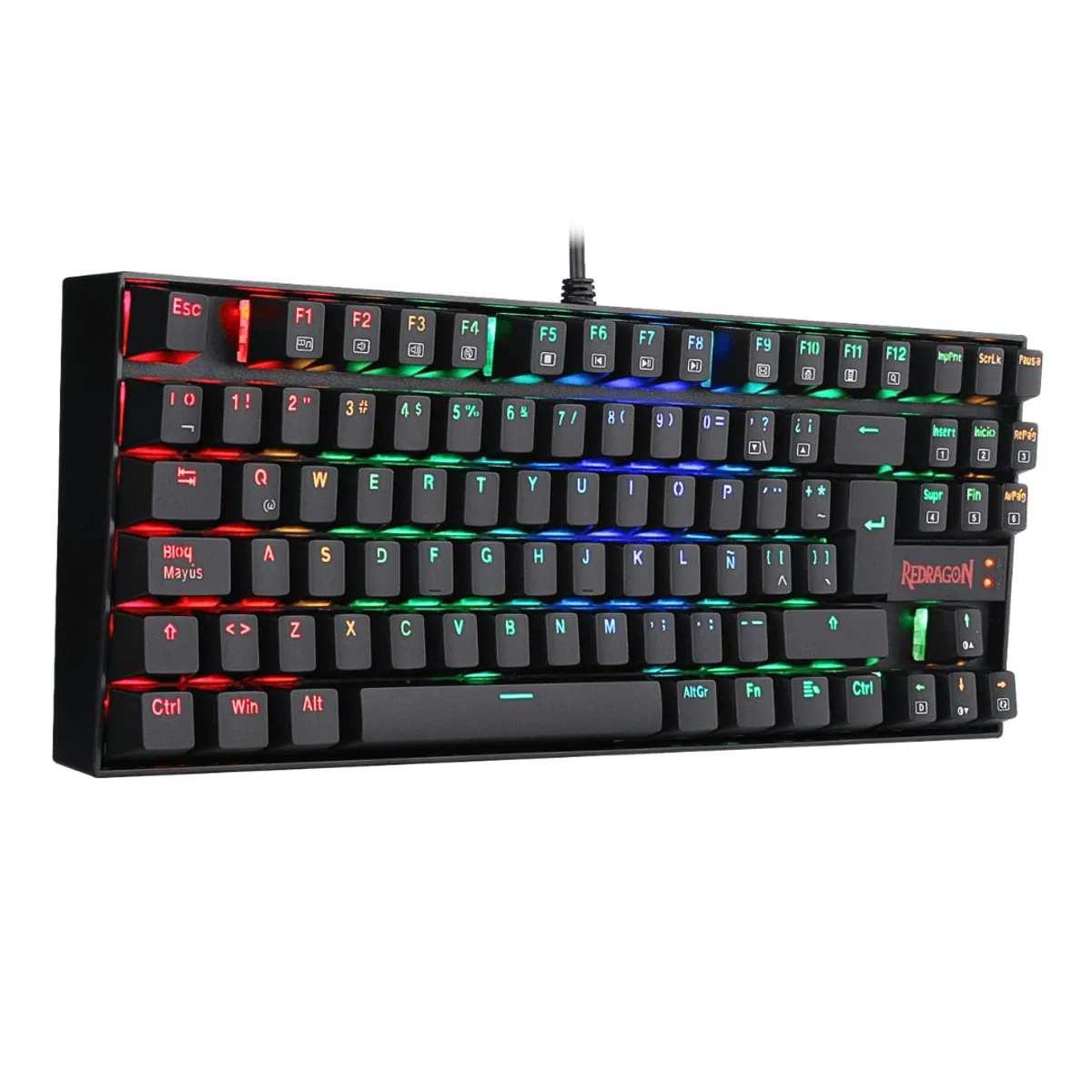 TECLADO MECÁNICO GAMER REDRAGON KUMARA K552RGB TKL ESPAÑOL CON RGB ANTI-GHOSTING - 7