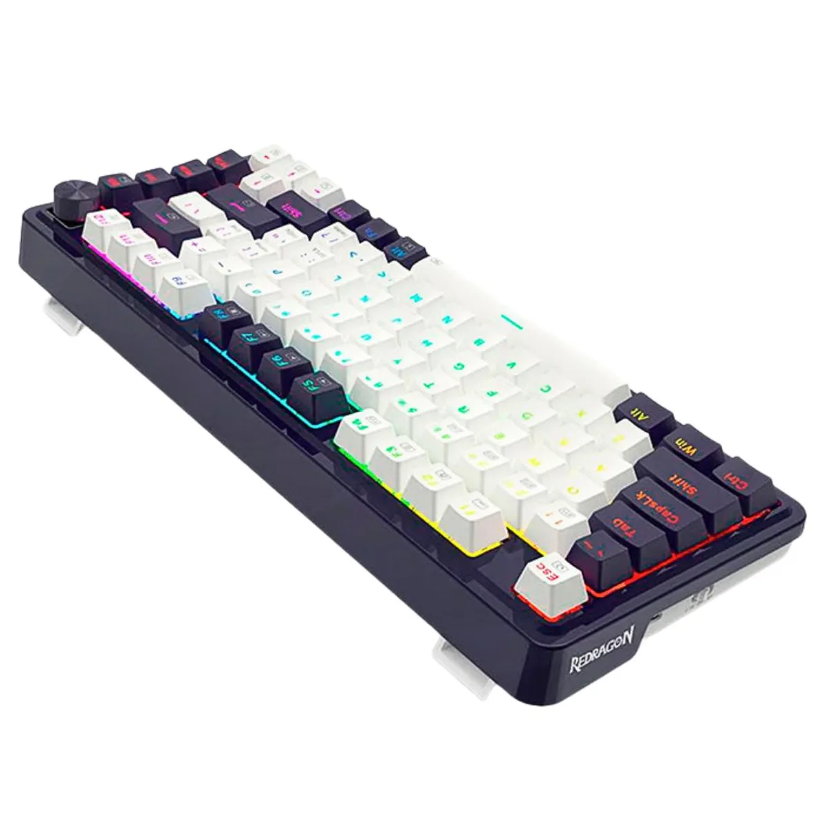 TECLADO MECÁNICO GAMER REDRAGON UCAL PRO K673 75% INALÁMBRICO BLUETOOTH RGB CON PERILLA - 4