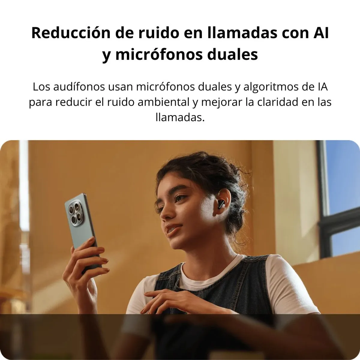 AUDÍFONOS BLUETOOTH REDMI BUDS 8 ACTIVE 37 HORAS BLUETOOTH 5.4 IP54 Y MICRÓFONO IA - 5
