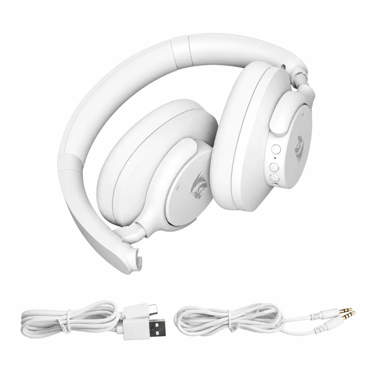 AUDÍFONOS BLUETOOTH REDRAGON VIBECORE H610 ANC 40H GAMER CON MICRÓFONO - 4