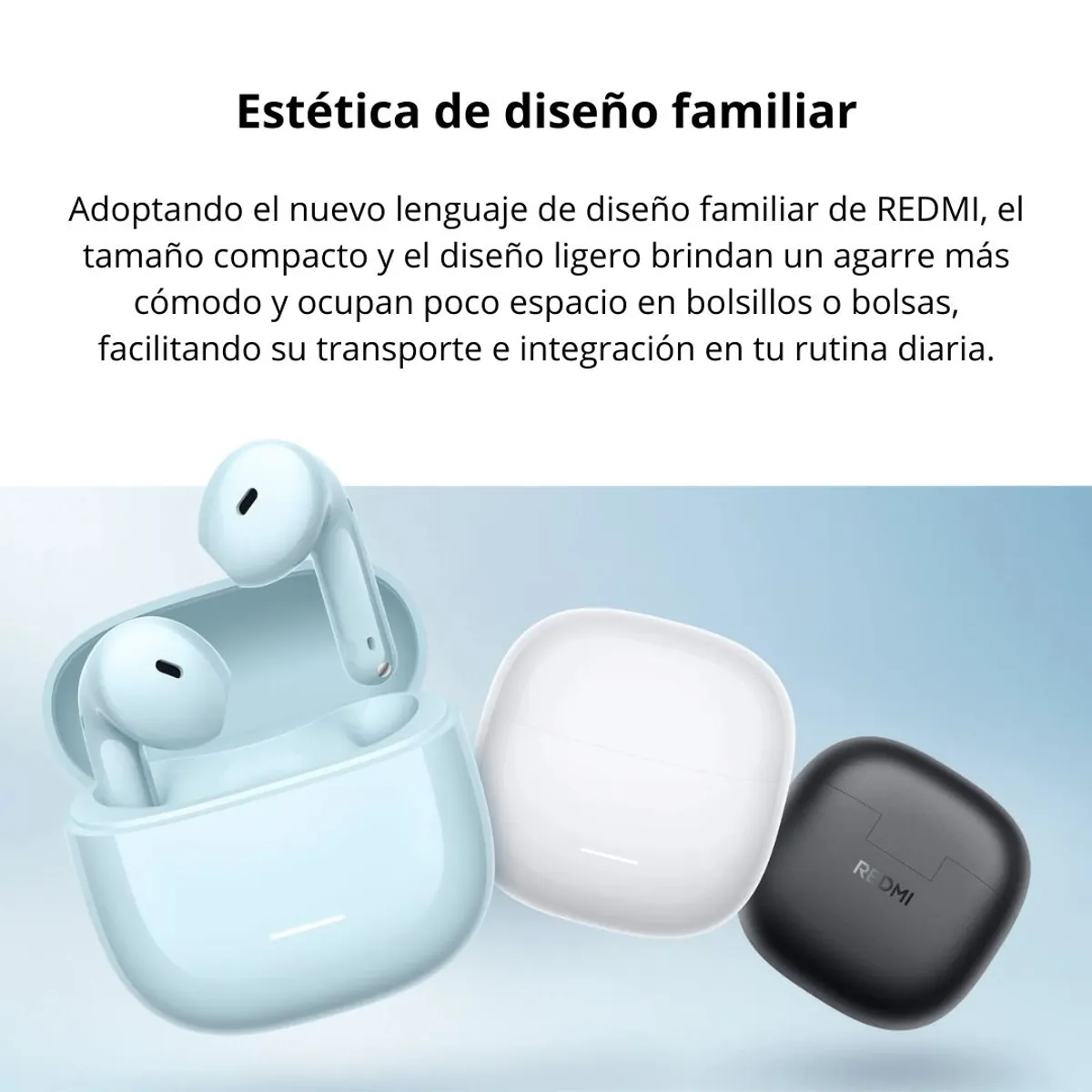 AUDÍFONOS BLUETOOTH REDMI BUDS 8 ACTIVE 37 HORAS BLUETOOTH 5.4 IP54 Y MICRÓFONO IA - 8