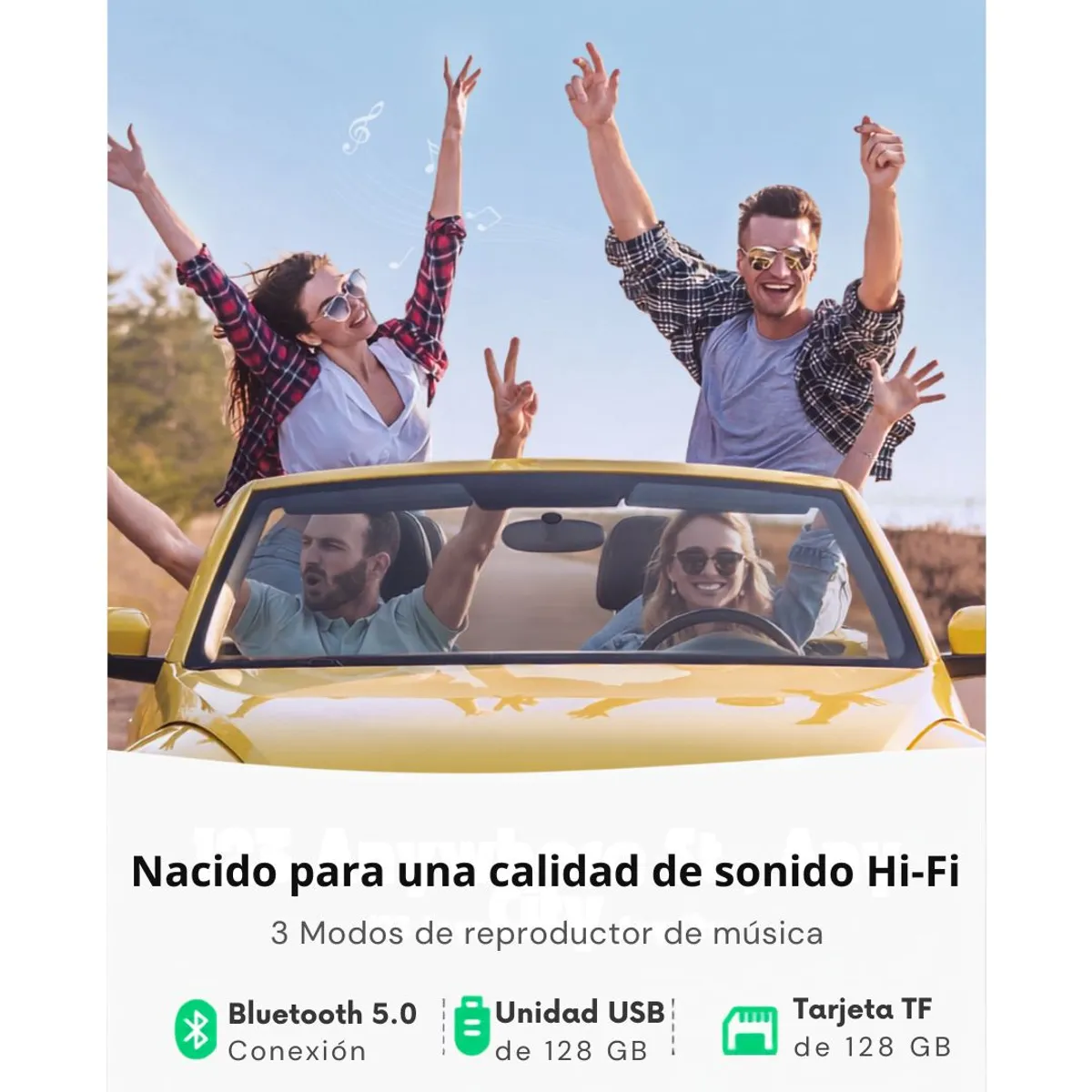 TRANSMISOR FM BLUETOOTH UGREEN CD229 PARA AUTO CON CARGADOR PD QC 31.5W Y MANOS LIBRES - 2