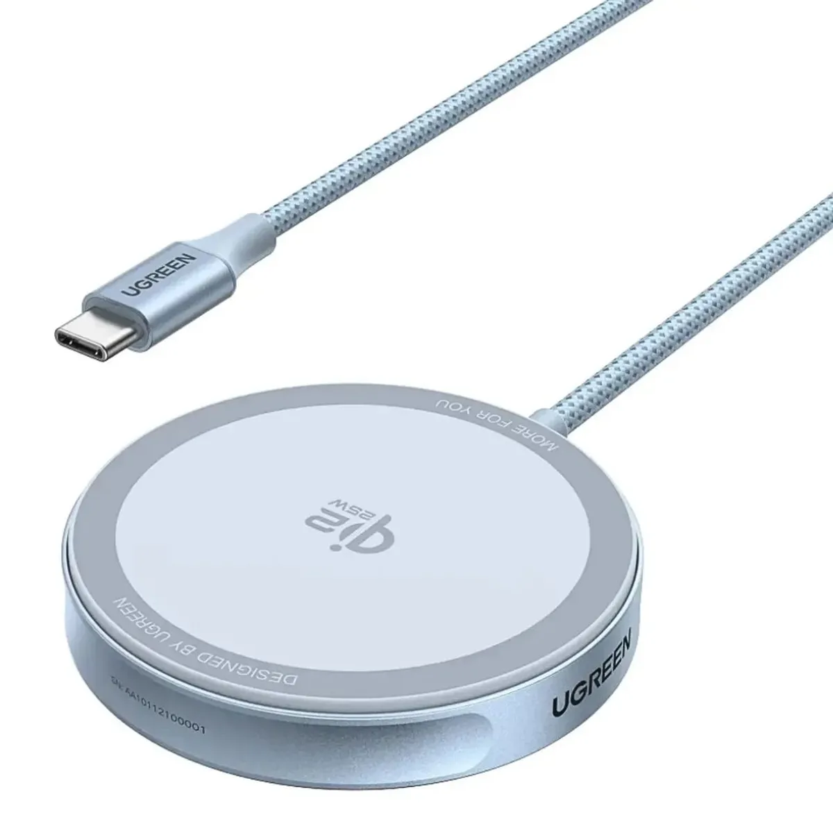 CARGADOR INALÁMBRICO MAGNÉTICO UGREEN W753 MAGFLOW QI2.2 25W PARA IPHONE MAGSAFE Y AIRPODS - 1