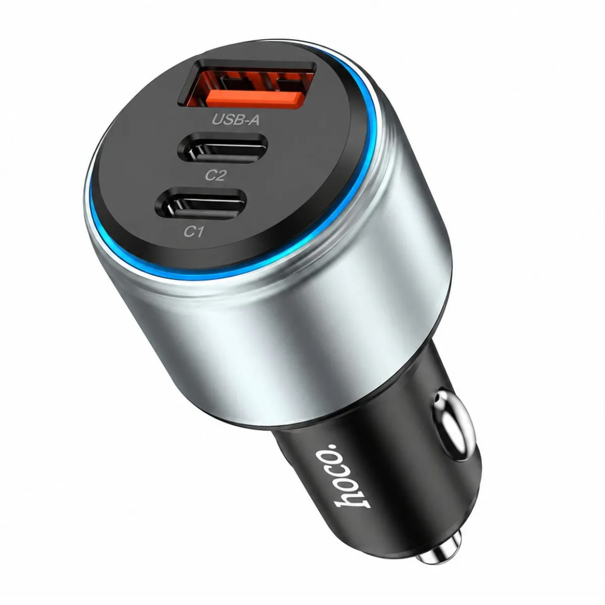 CARGADOR PARA AUTO HOCO NZ9 95W PD 65W TRIPLE PUERTO USB-C PARA LAPTOP Y CELULAR - 1
