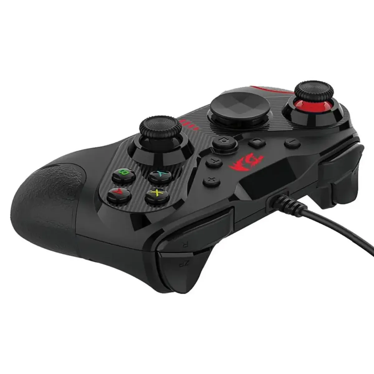 MANDO CON CABLE REDRAGON RIFT G710 PARA PC SWITCH Y PS3 USB CON VIBRACIÓN Y TURBO - 4