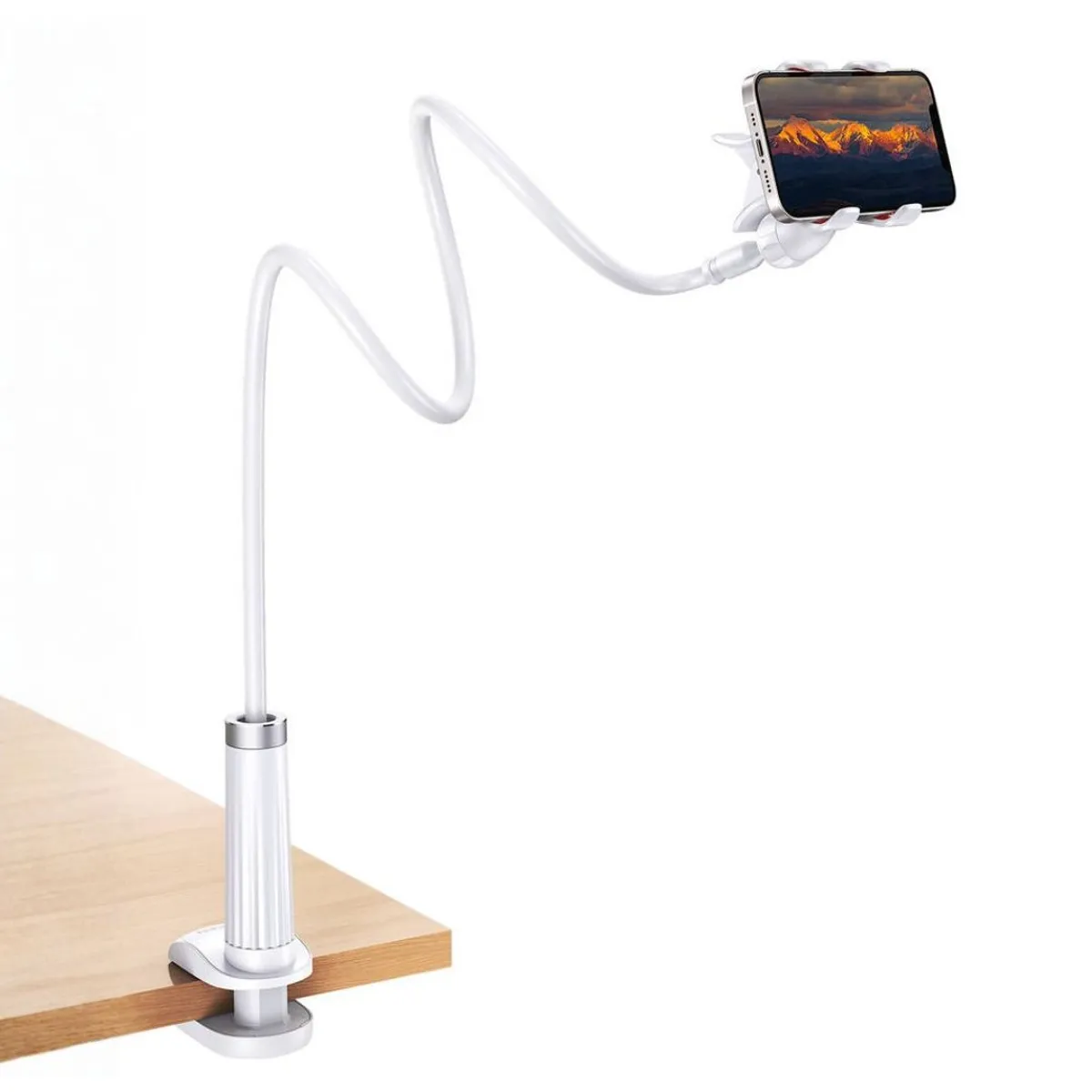 SOPORTE FLEXIBLE UGREEN LP113 PARA CELULAR Y TABLET BRAZO LARGO 360° PARA CAMA Y ESCRITORIO - 1
