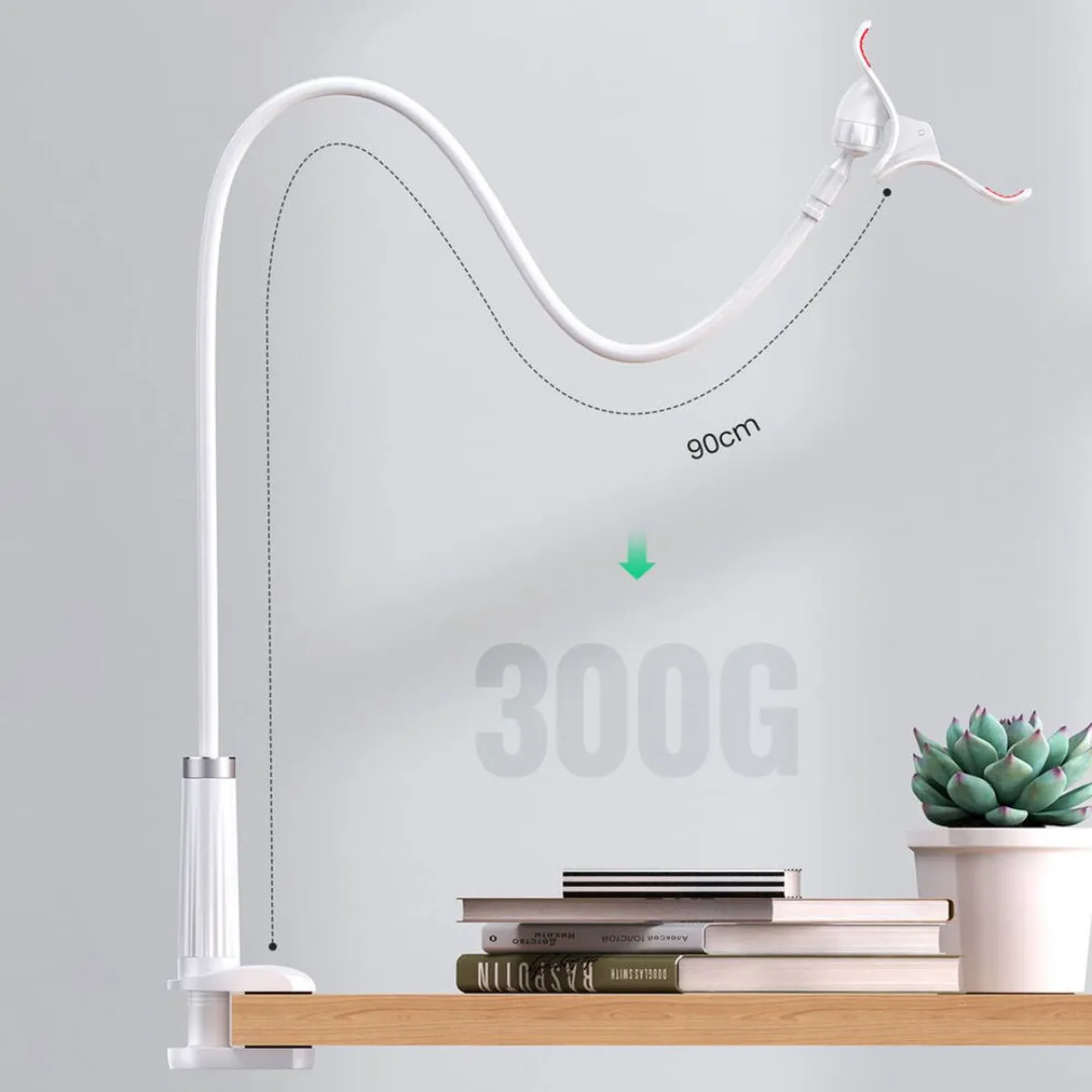 SOPORTE FLEXIBLE UGREEN LP113 PARA CELULAR Y TABLET BRAZO LARGO 360° PARA CAMA Y ESCRITORIO - 2