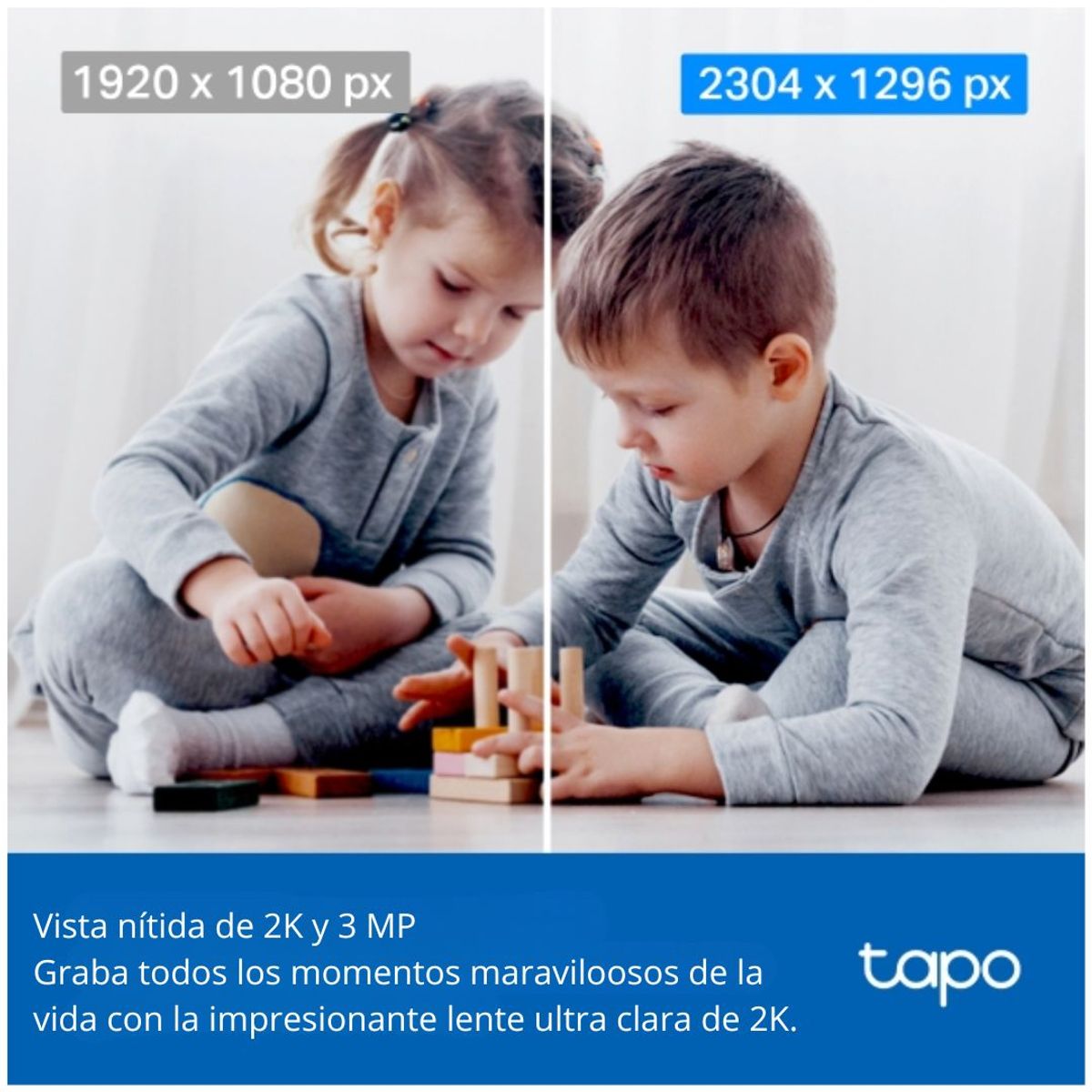 CÁMARA DE SEGURIDAD WIFI TP-LINK TAPO C210 2K 3MP 360° CON VISIÓN NOCTURNA Y DETECCIÓN DE MOVIMIENTO - 4