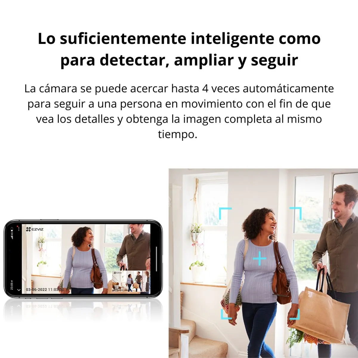 CÁMARA WIFI INTERIOR EZVIZ H6C PRO 3K PTZ CON SEGUIMIENTO IA AUDIO Y VISIÓN NOCTURNA COLOR - 4