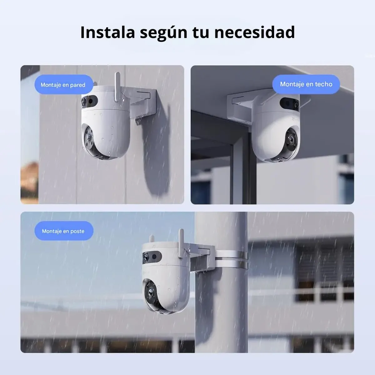 CÁMARA WIFI EXTERIOR EZVIZ H9C DUAL 2K DOBLE LENTE PTZ 360° CON IA Y SEGUIMIENTO AUTOMÁTICO - 8