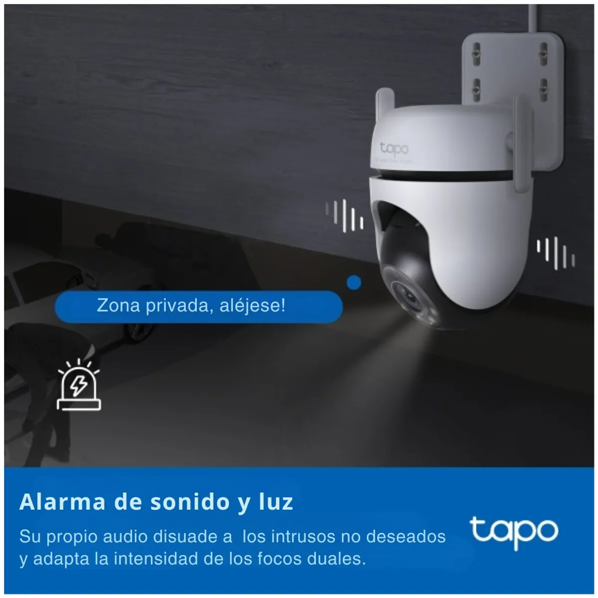 CÁMARA DE SEGURIDAD WIFI EXTERIOR TP-LINK TAPO C520WS 2K QHD 4MP 360° CON VISIÓN NOCTURNA A COLOR - 7
