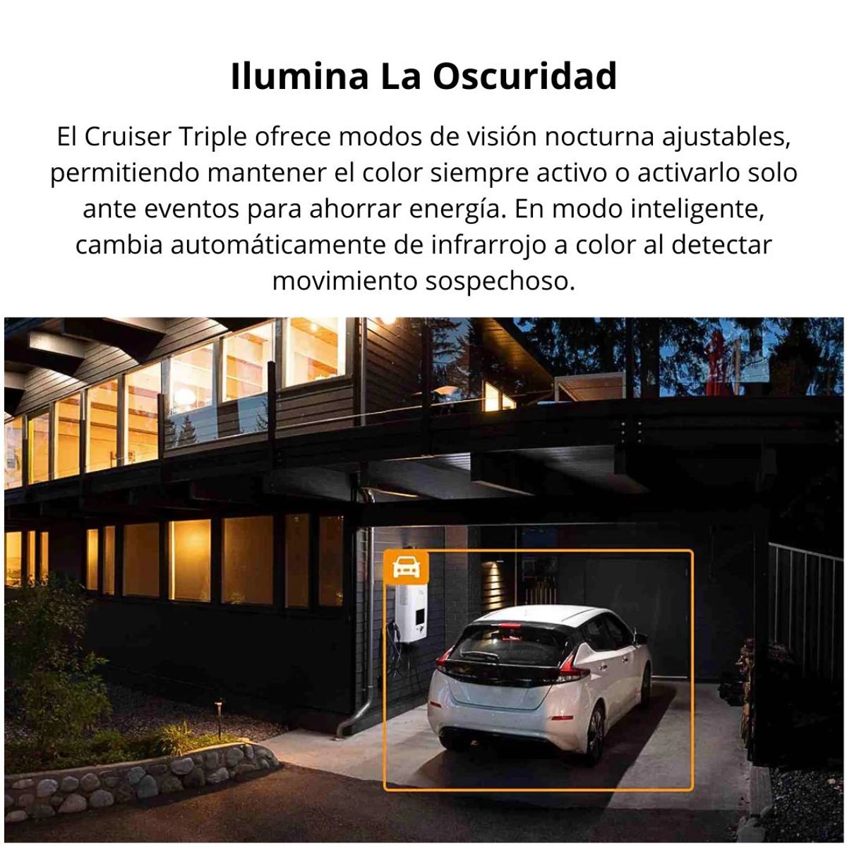 CÁMARA DE SEGURIDAD WIFI EXTERIOR IMOU CRUISER TRIPLE 11MP 3 LENTES PTZ VISIÓN NOCTURNA COLOR IA - 6