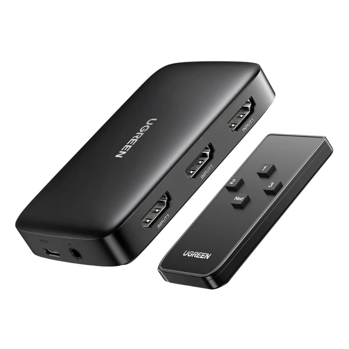 SWITCH HDMI UGREEN CM332 3 ENTRADAS 1 SALIDA 4K 30HZ CON CONTROL REMOTO - 1