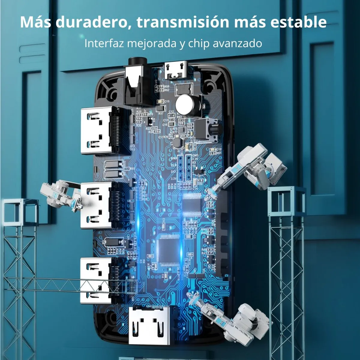 SWITCH HDMI UGREEN CM332 3 ENTRADAS 1 SALIDA 4K 30HZ CON CONTROL REMOTO - 8