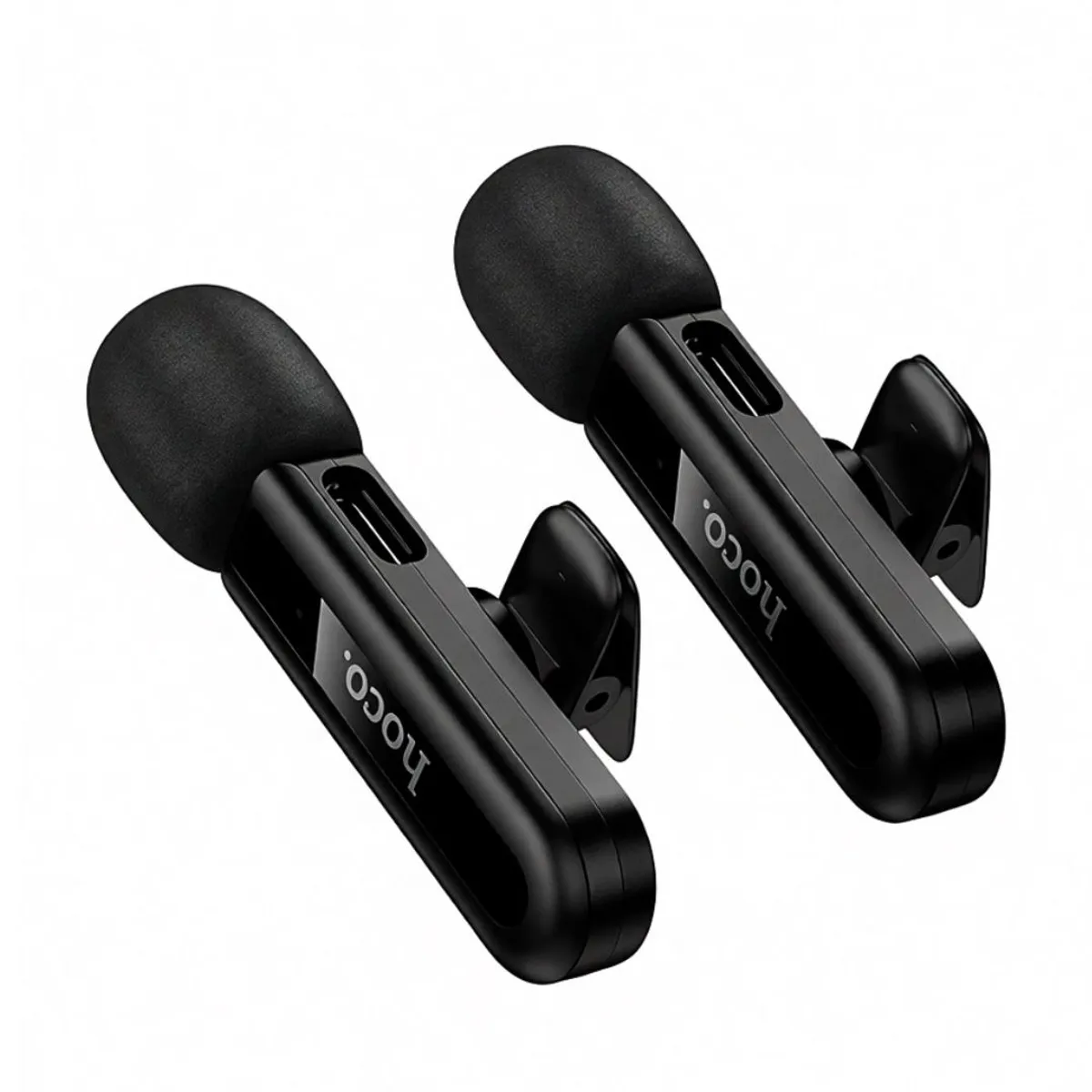 MICRÓFONO SOLAPERO INALÁMBRICO DOBLE HOCO L20A USB-C Y LIGHTNING CON REDUCCIÓN DE RUIDO - 5