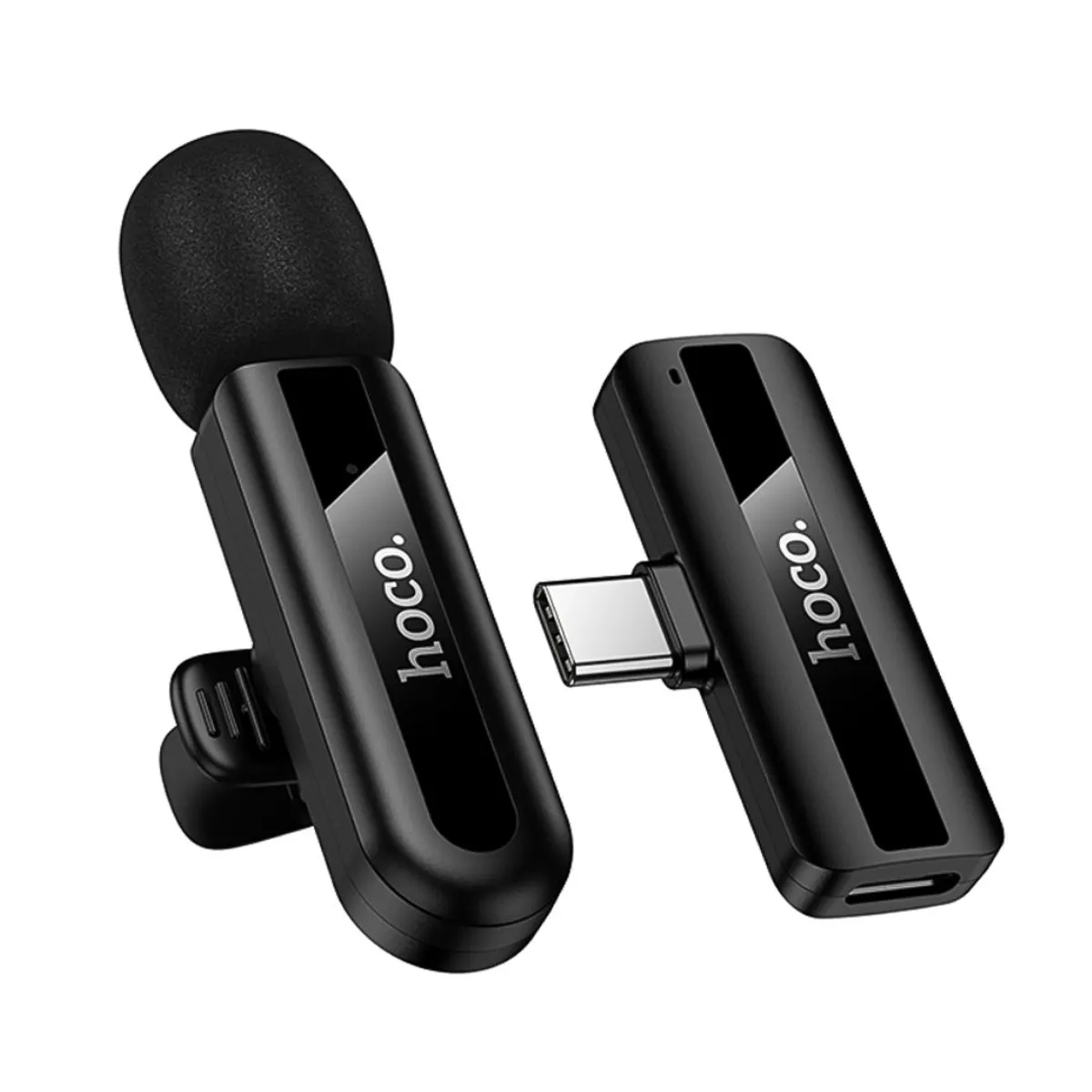 MICRÓFONO SOLAPERO INALÁMBRICO HOCO L20 FAIR USB-C CON REDUCCIÓN DE RUIDO Y PLUG AND PLAY - 5