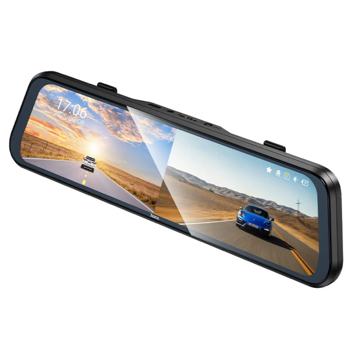 CÁMARA VEHICULAR HOCO DV16 ESPEJO RETROVISOR 1080P DUAL PANTALLA TÁCTIL Y VISIÓN NOCTURNA - 8