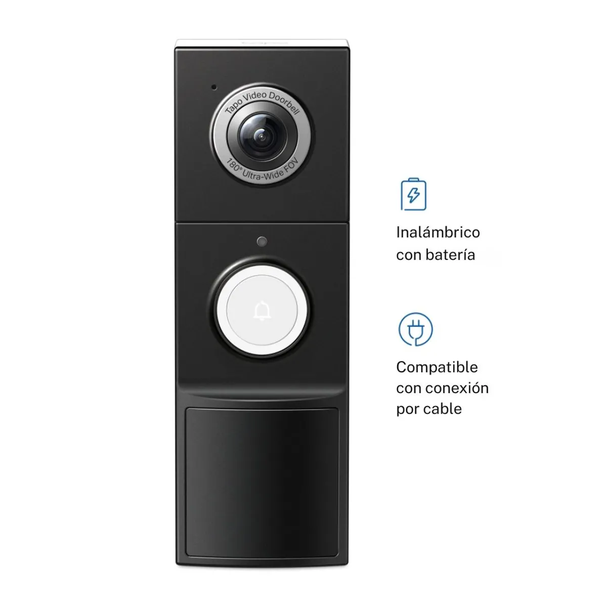 TIMBRE INTELIGENTE TP-LINK TAPO D235 2K 5MP CON CÁMARA 180° Y TIMBRE INTERIOR - 3