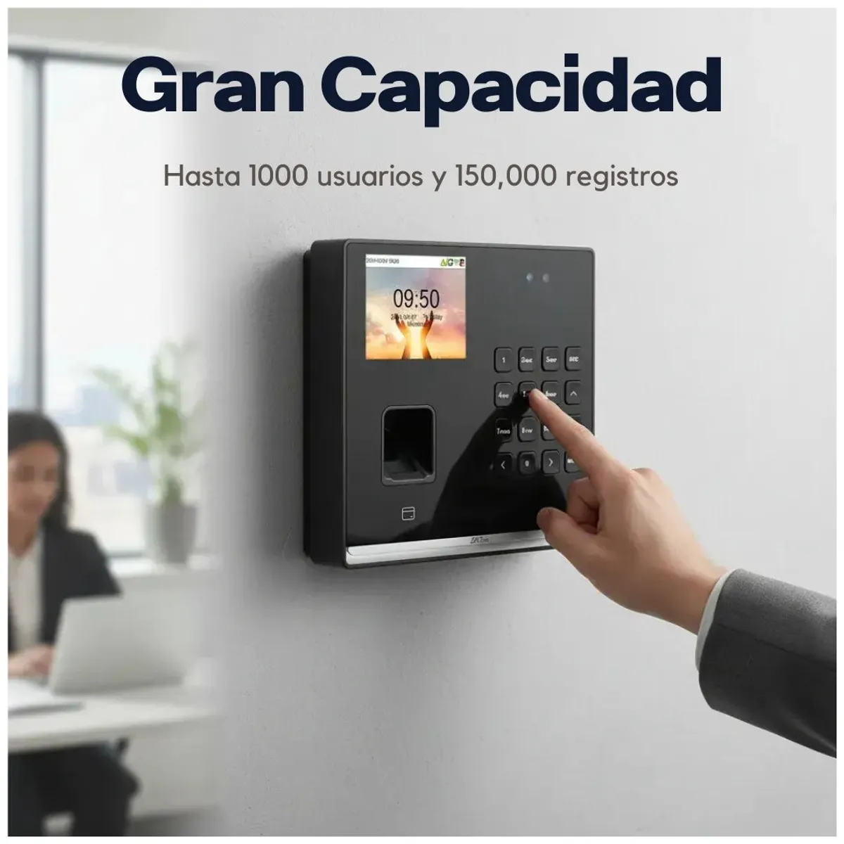 CONTROL DE ASISTENCIA ZKTECO SENSEFACE M2F-LR FACIAL HUELLA RFID CLAVE Y ACCESO - 6
