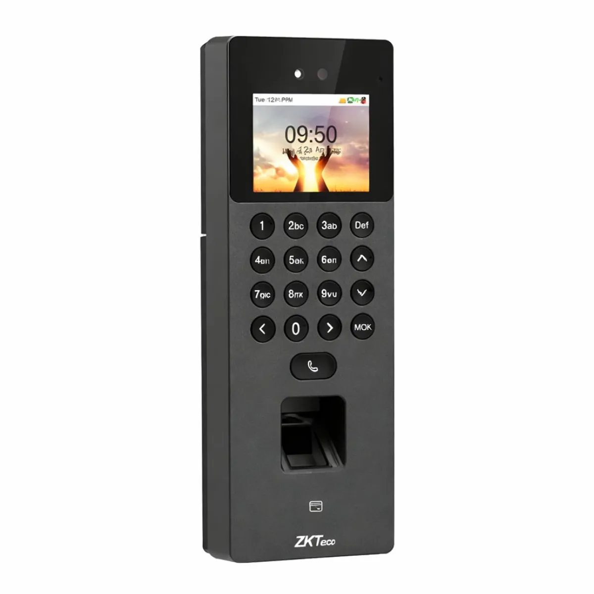 CONTROL DE ACCESO FACIAL ZKTECO SENSEFACE 2A CON HUELLA TARJETA RFID Y VIDEOPORTERO IP - 1