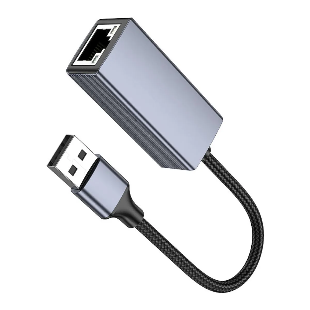 ADAPTADOR USB-A A RJ45 HOCO UA37 ETHERNET GIGABIT 1000 MBPS PARA LAPTOP PC TV Y DECODIFICADOR - 5