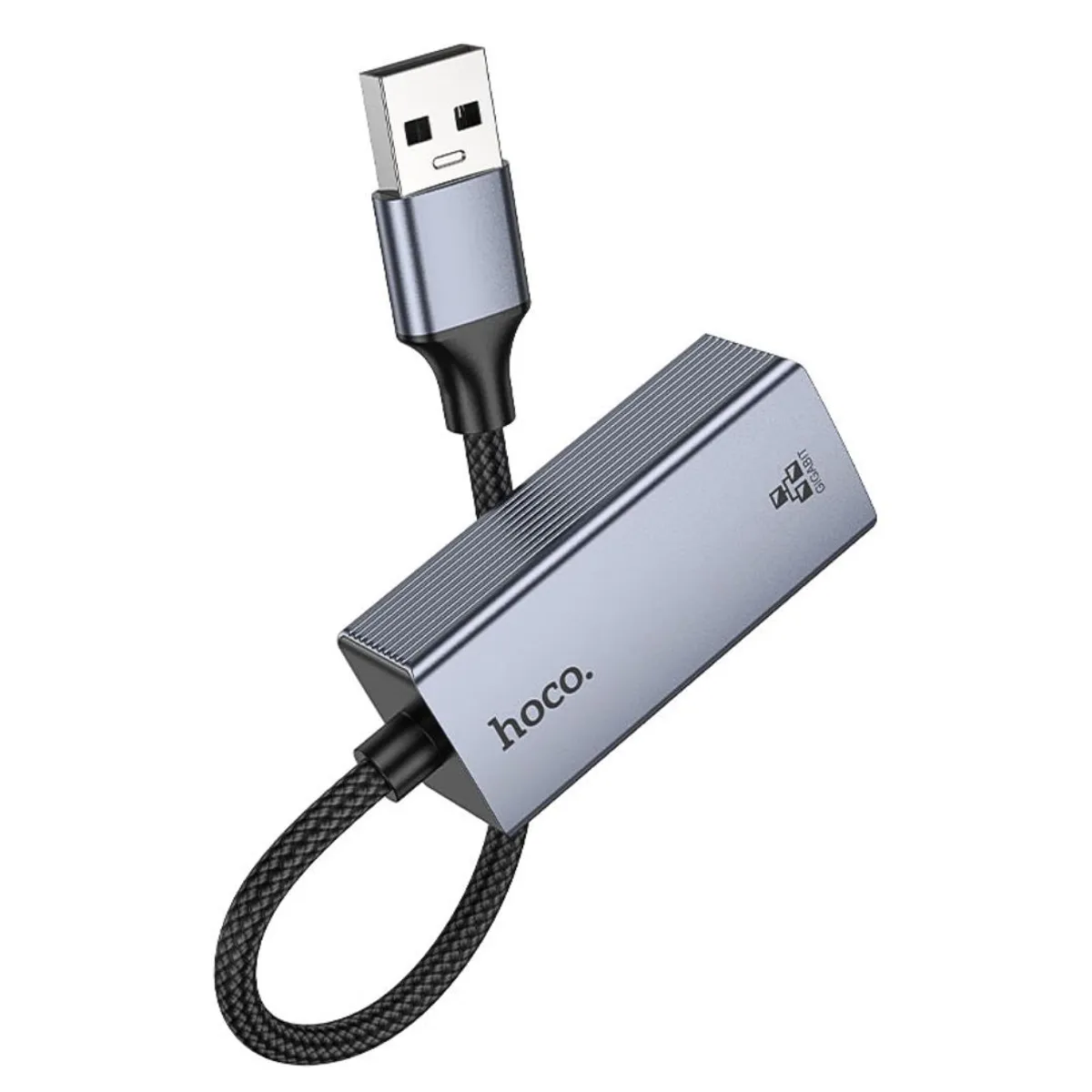 ADAPTADOR USB-A A RJ45 HOCO UA37 ETHERNET GIGABIT 1000 MBPS PARA LAPTOP PC TV Y DECODIFICADOR - 6