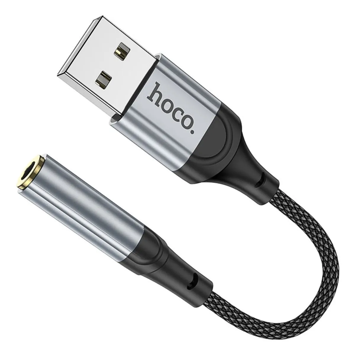 ADAPTADOR USB-A A JACK 3.5 MM HOCO LS36 PARA AUDÍFONOS MICRÓFONO Y LLAMADAS - 4