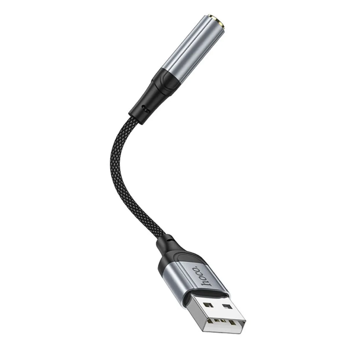 ADAPTADOR USB-A A JACK 3.5 MM HOCO LS36 PARA AUDÍFONOS MICRÓFONO Y LLAMADAS - 6