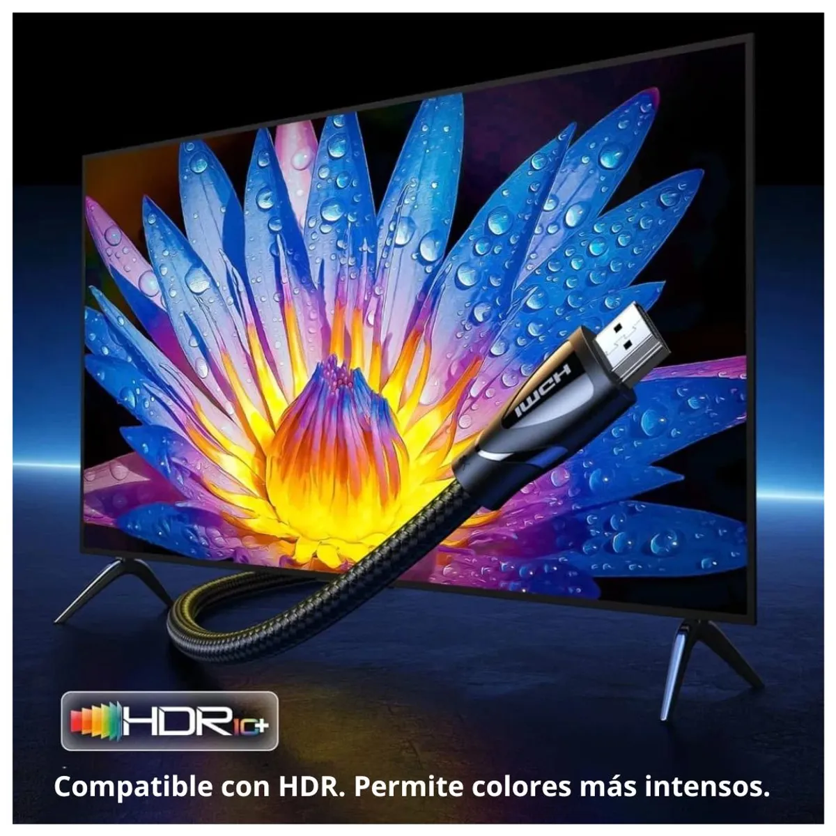 CABLE HDMI UGREEN HD140 5M 8K 60HZ 4K 120HZ HDMI 2.1 48GBPS PARA PS5 XBOX TV Y PROYECTOR - 7