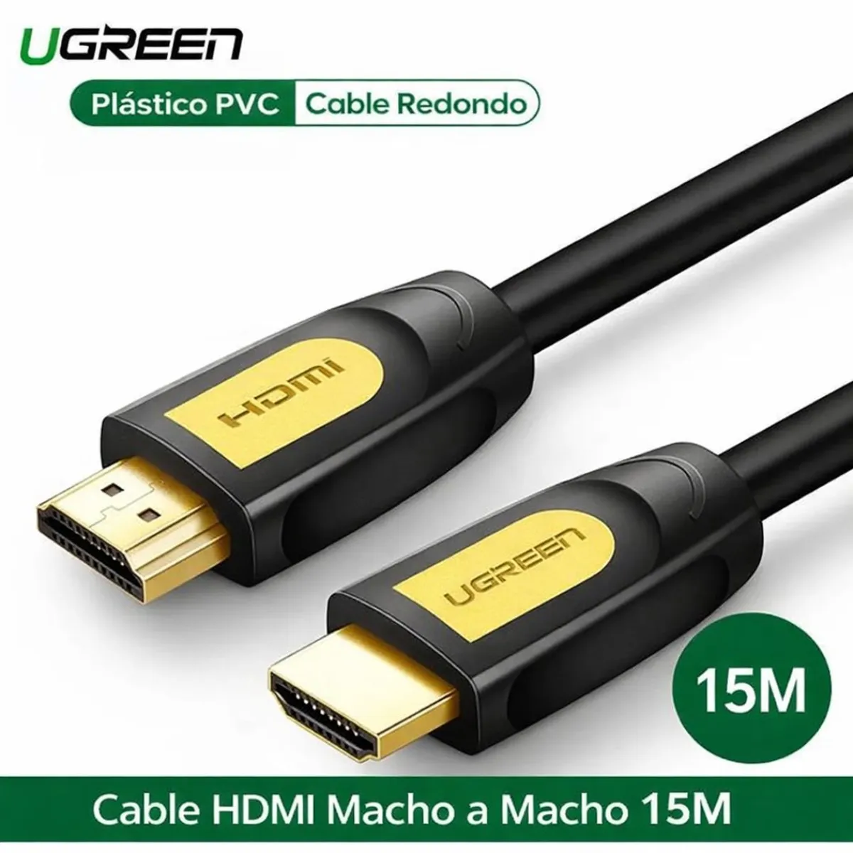 CABLE HDMI UGREEN 15 METROS 4K 30HZ ALTA VELOCIDAD 10.2GBPS HD101 11106 - 2