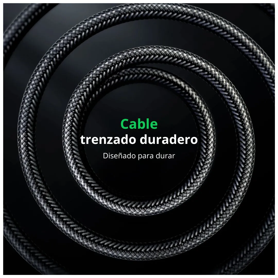CABLE DE AUDIO UGREEN AV127 3.5 MM A 6.35 MM TRS HIFI 2 METROS PARA AMPLIFICADOR Y MEZCLADORA - 3