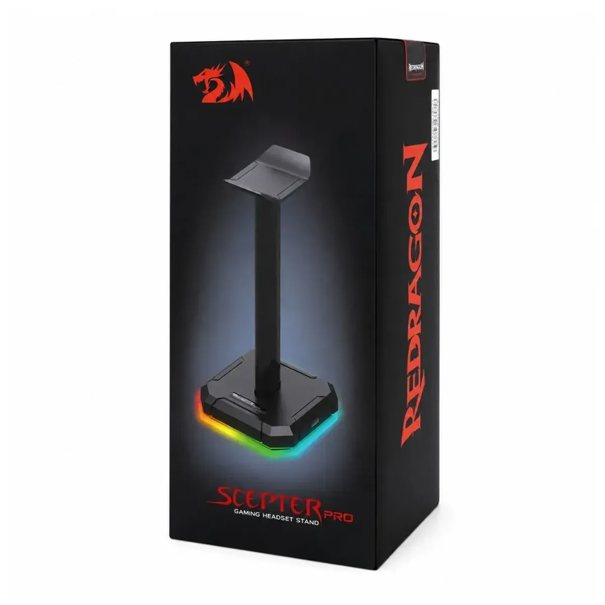 SOPORTE PARA AUDÍFONOS GAMER REDRAGON SCEPTER PRO RGB HUB USB 4 PUERTOS - 7