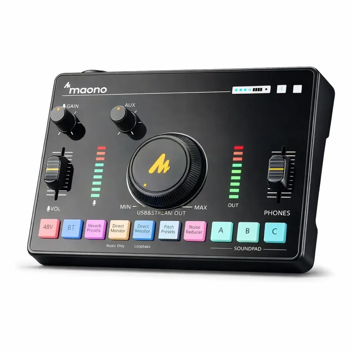 INTERFAZ DE AUDIO Y MEZCLADOR MAONOCASTER AMC2 NEO XLR 48V USB-C BLUETOOTH - 1