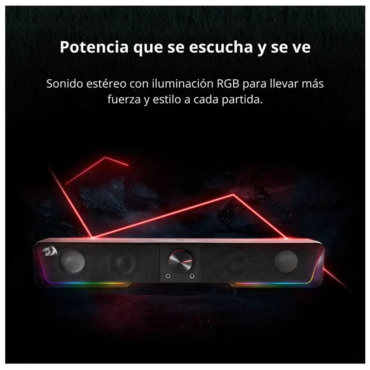 BARRA DE SONIDO SOUNDBAR GAMER REDRAGON DARKNETS GS570 RGB BLUETOOTH - 2