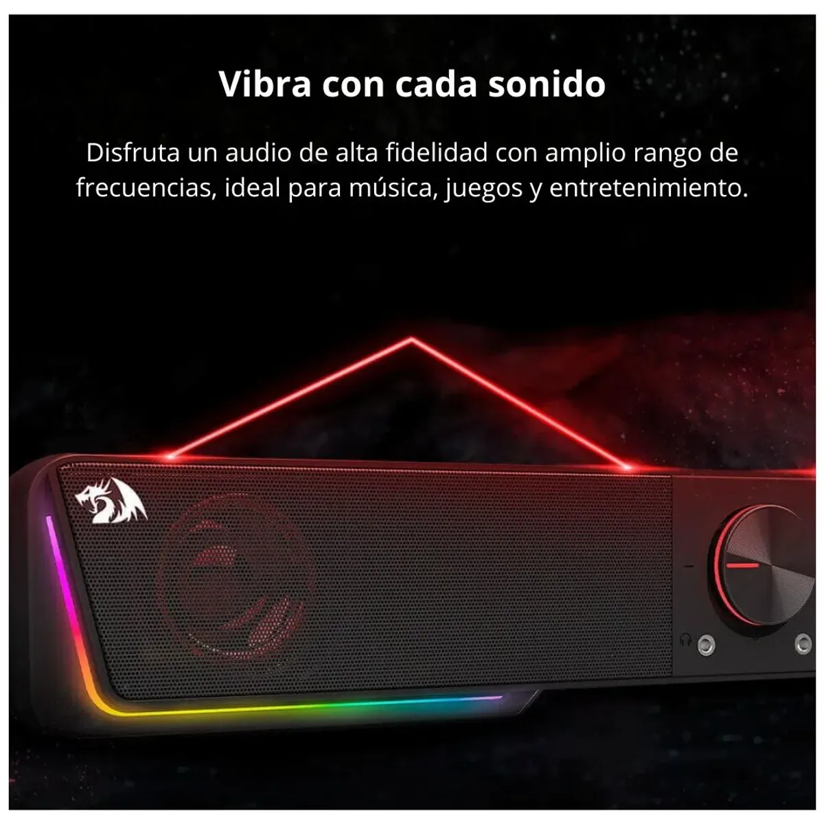 BARRA DE SONIDO SOUNDBAR GAMER REDRAGON DARKNETS GS570 RGB BLUETOOTH - 5