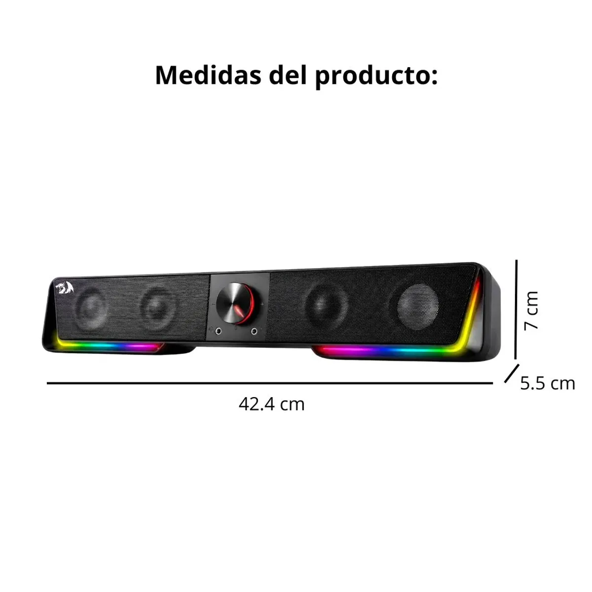 BARRA DE SONIDO SOUNDBAR GAMER REDRAGON DARKNETS GS570 RGB BLUETOOTH - 6