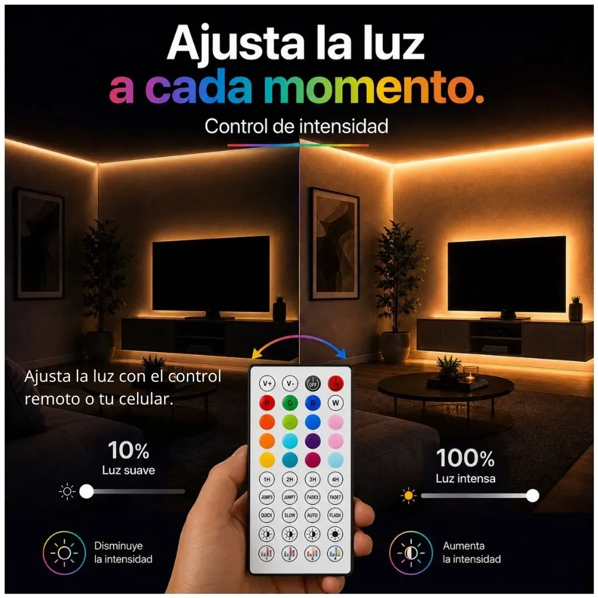 TIRA LED NEÓN RGBIC SEISA HCP069 5M BLUETOOTH APP MÚSICA 24V - 8