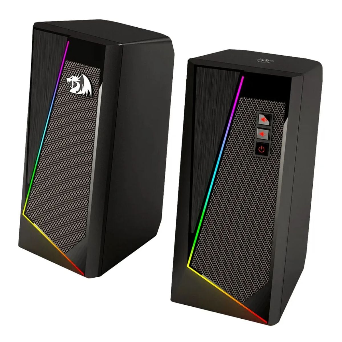 PARLANTES GAMER REDRAGON ANVIL RGB 10W ESTÉREO 2.0 CON CONTROL TÁCTIL USB Y JACK 3.5MM - 4