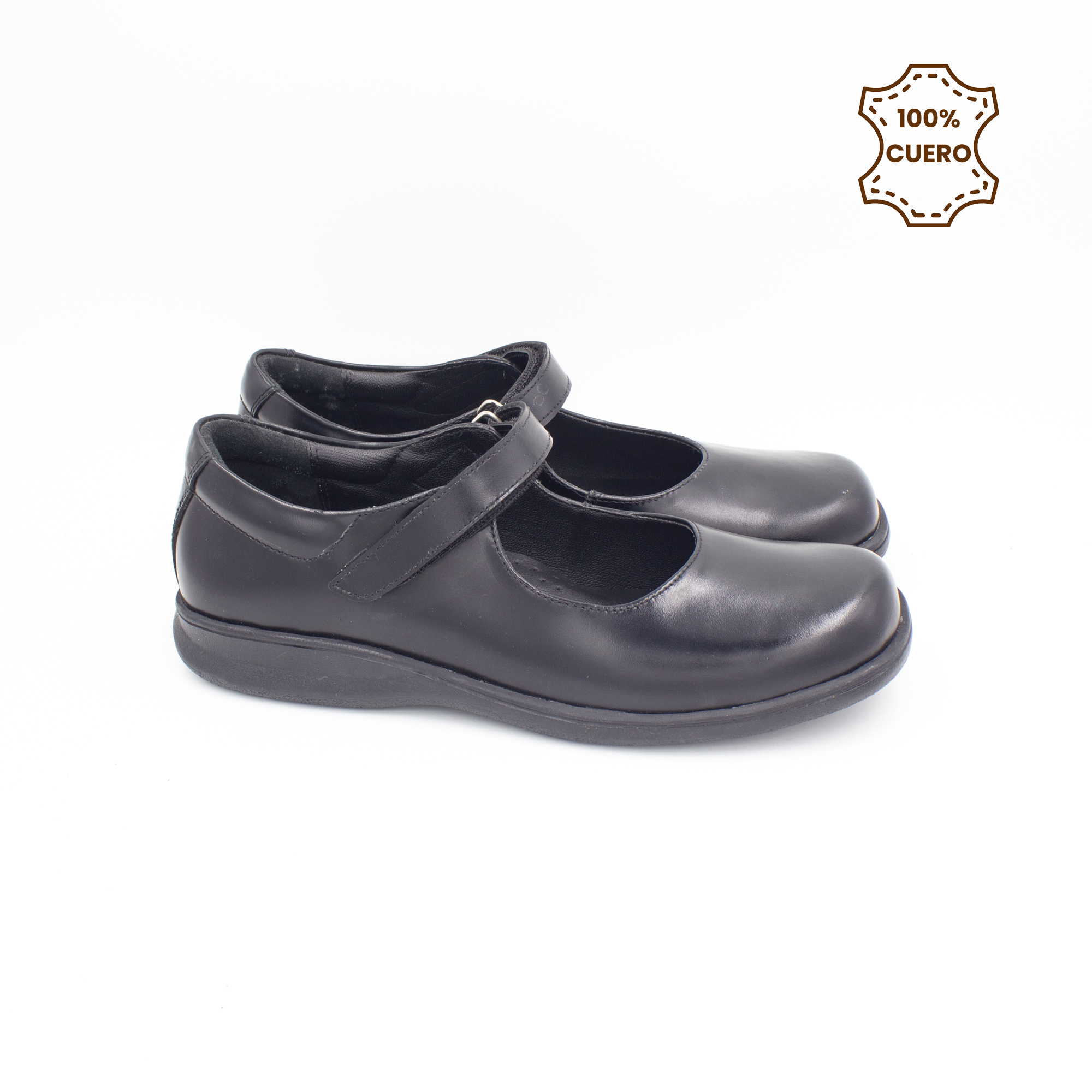 ZAPATOS NIÑA ANDREA CUERO NEGRO - 3