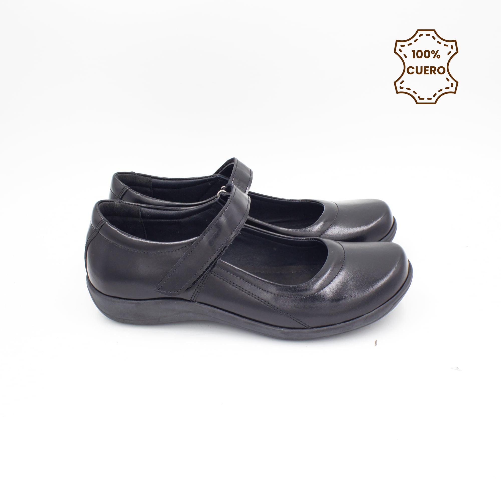 ZAPATOS NIÑA ANNIE CUERO NEGRO - 3