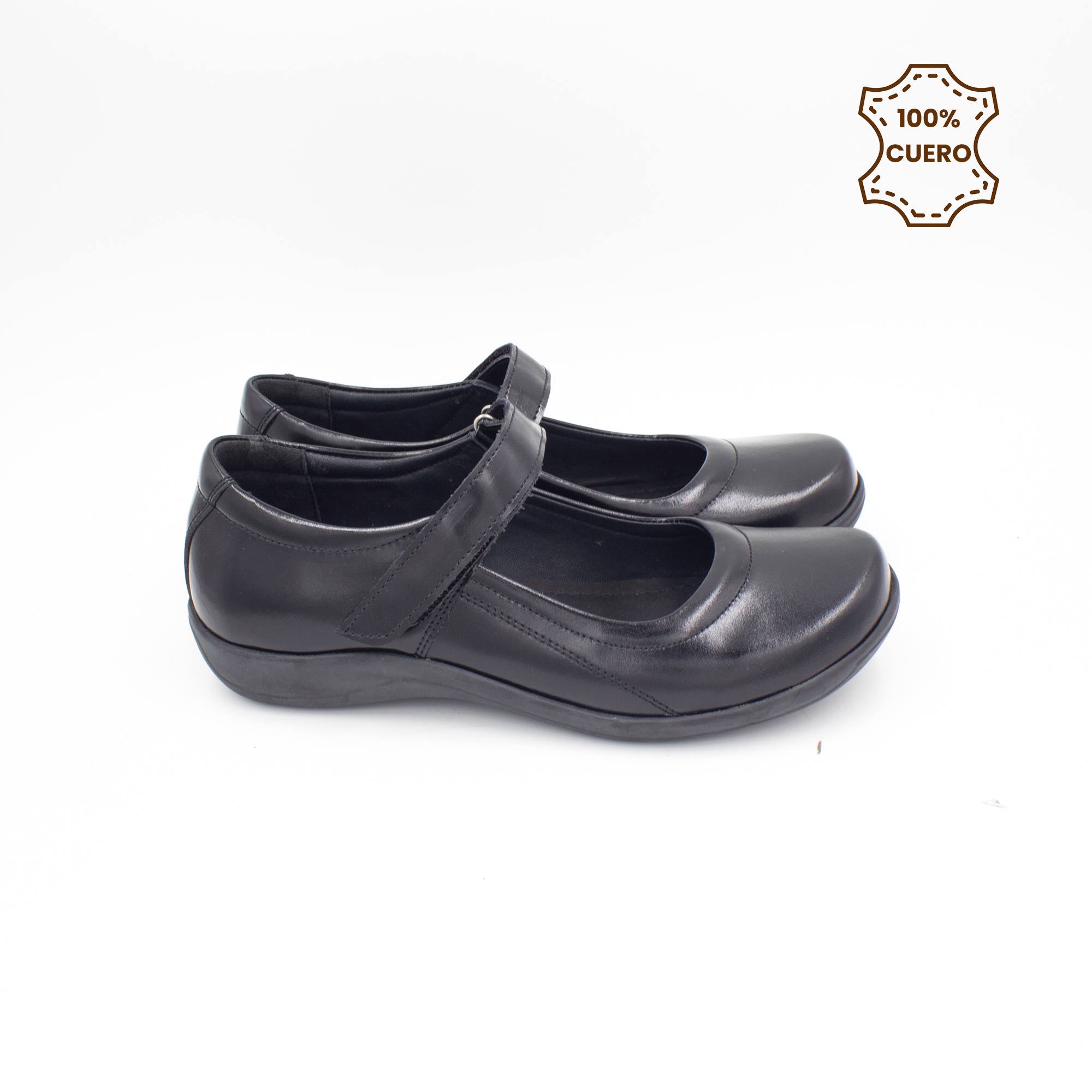 ZAPATOS NIÑA ANNIE CUERO NEGRO - 3