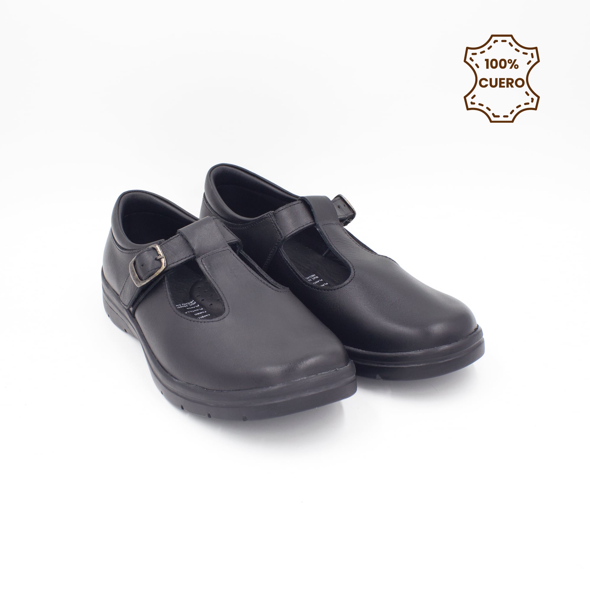 ZAPATOS NIÑA AITANA CUERO NEGRO - 2