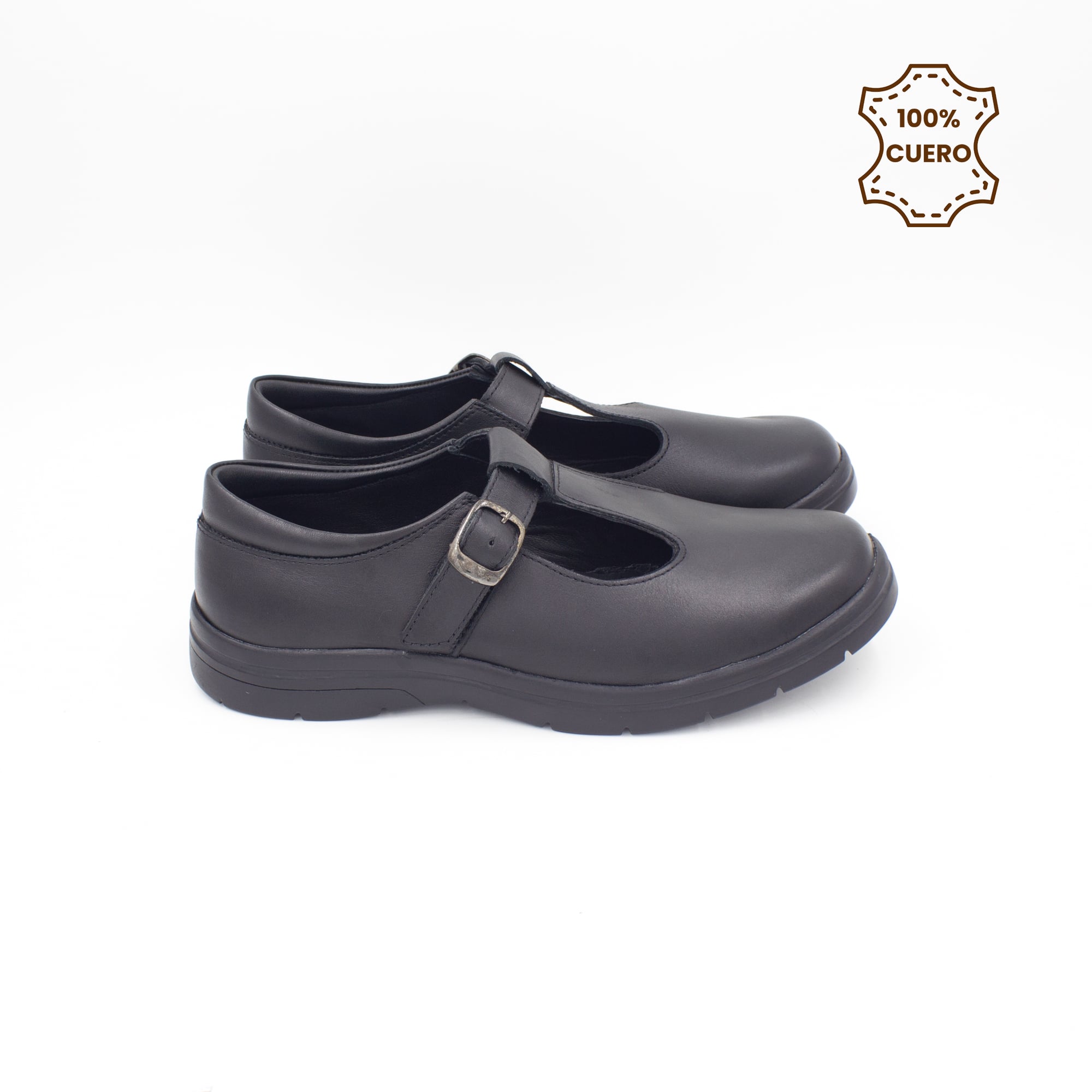 ZAPATOS NIÑA AITANA CUERO NEGRO - 3
