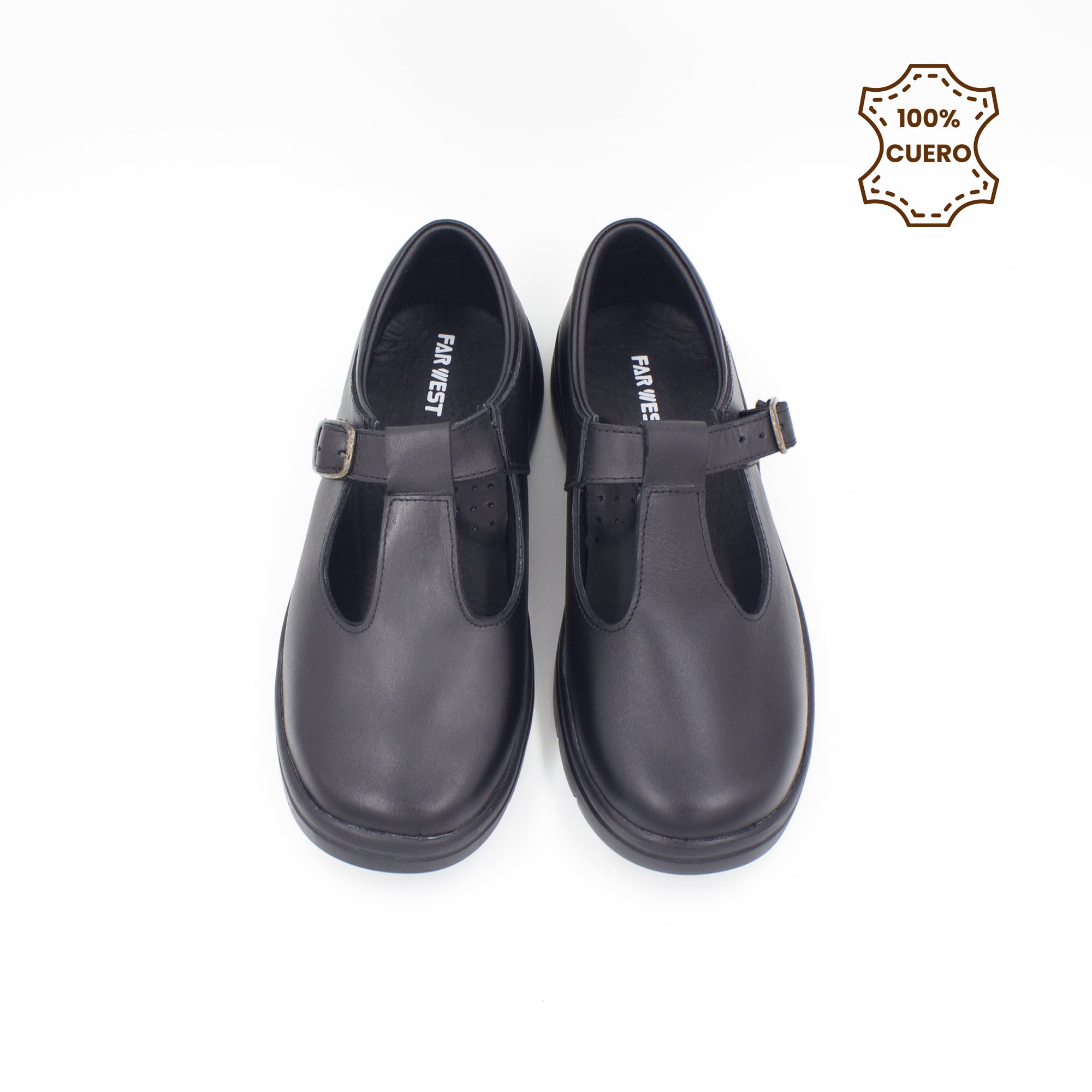 ZAPATOS NIÑA AITANA CUERO NEGRO - 4