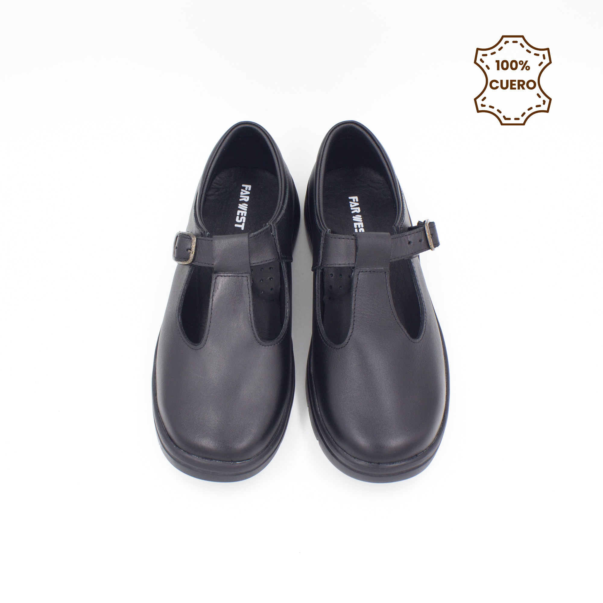 ZAPATOS NIÑA AITANA CUERO NEGRO - 4