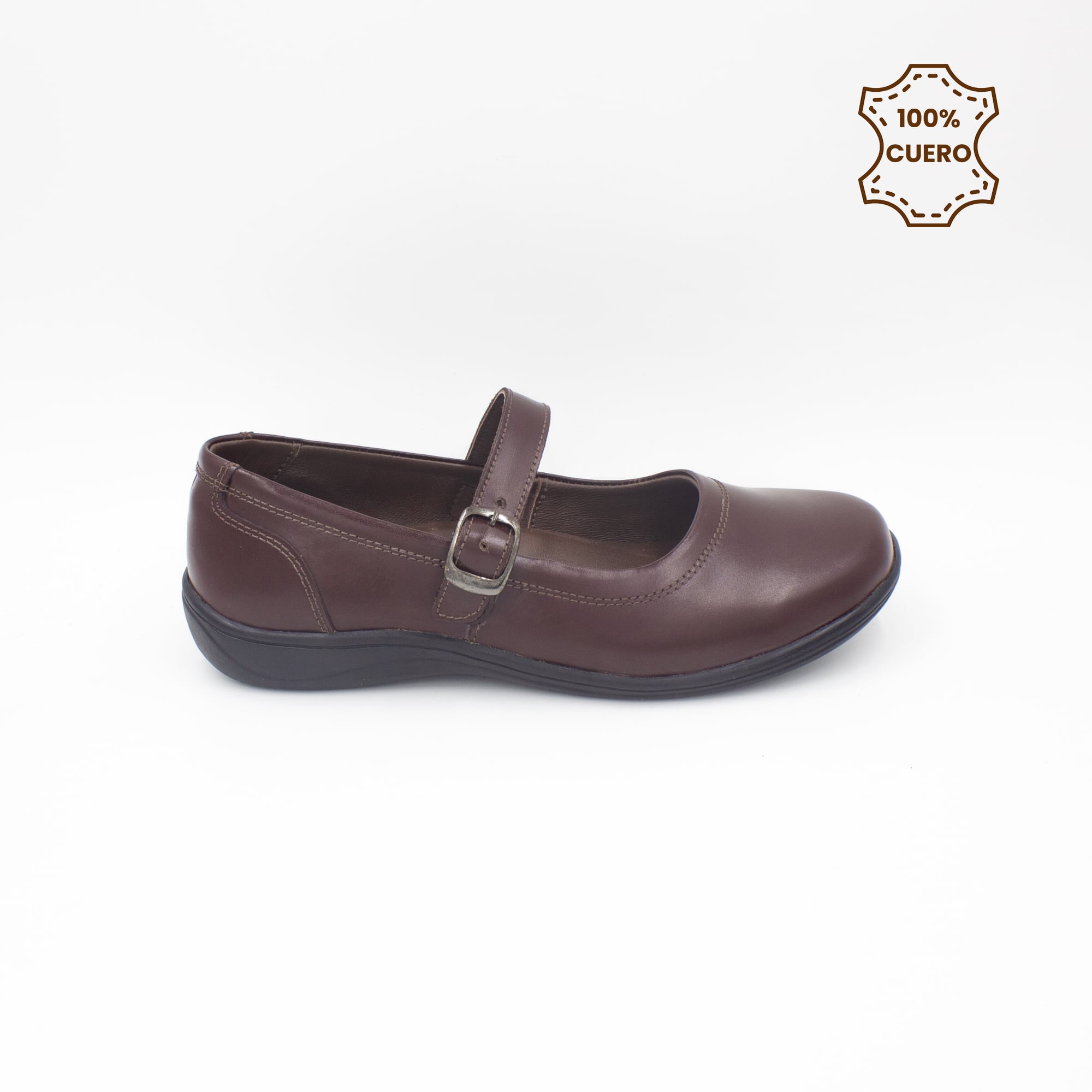 ZAPATOS NIÑA ABIGAIL CUERO GUINDA - 1