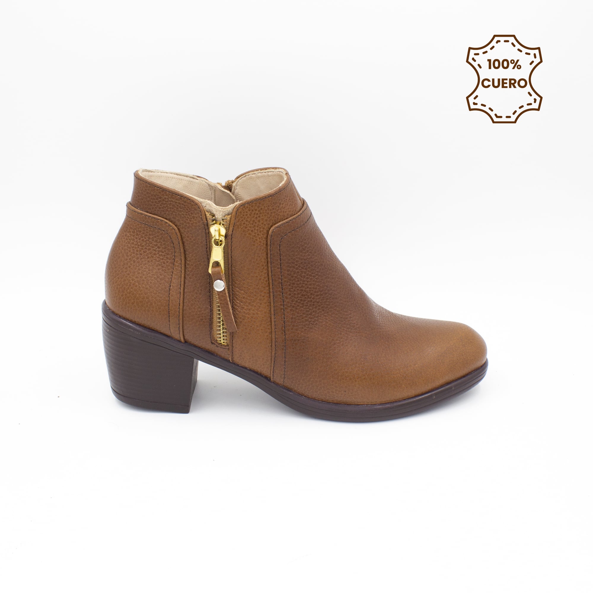 BOTINES MUJER MIMI CUERO TOFFEE FLOTTER - 1