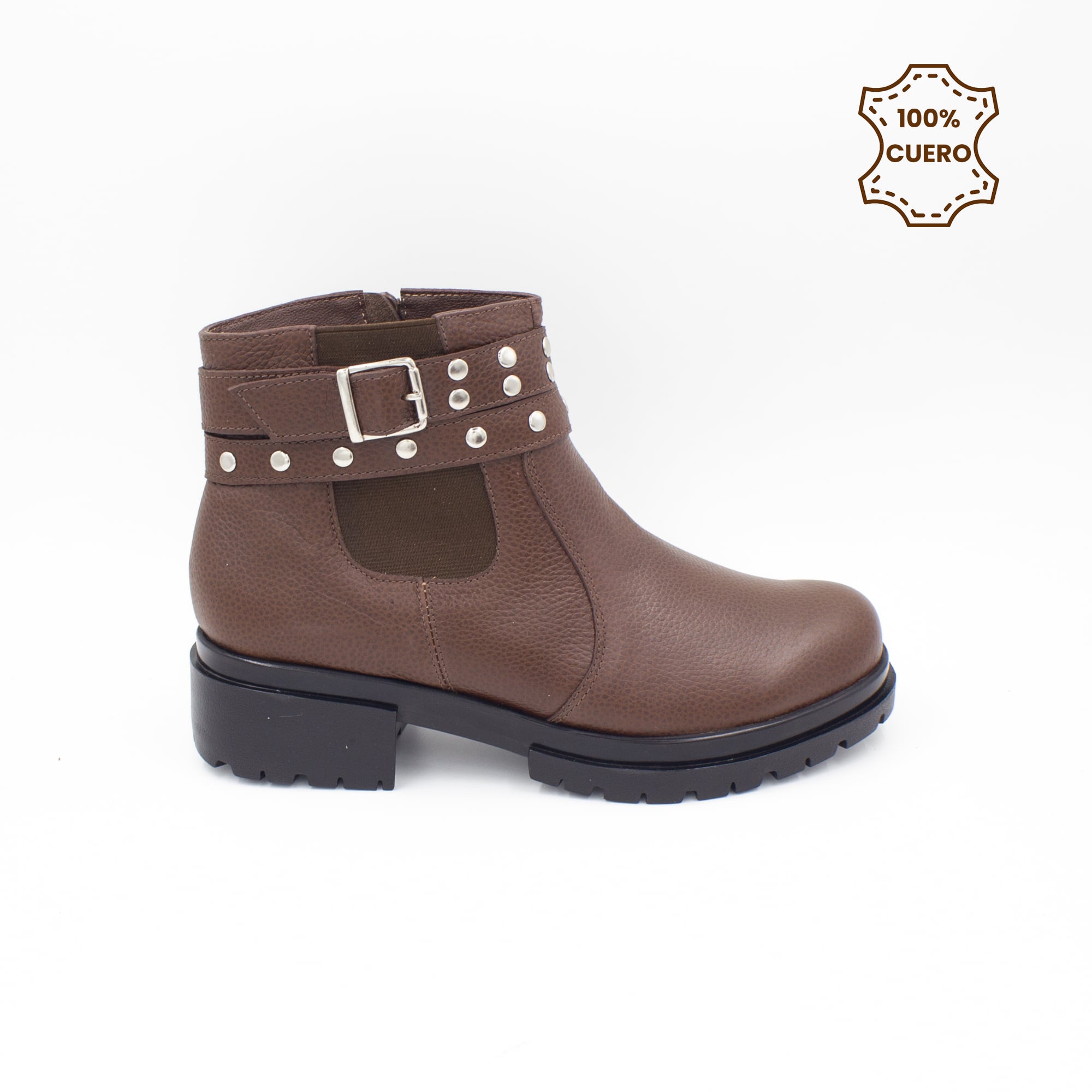 ZAPATOS BALLERINAS NIÑA DONNA CUERO GUINDA - 1