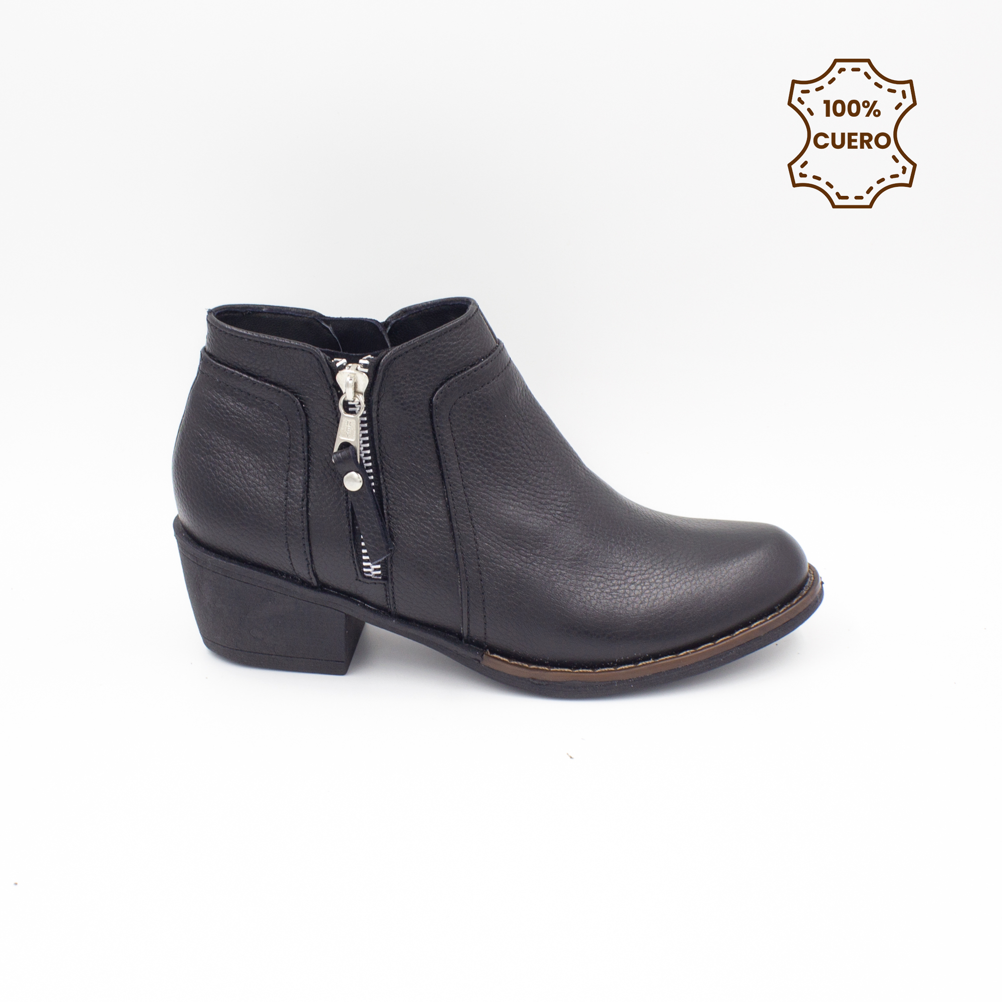 BOTINES MUJER MIMI CUERO NEGRO FLOTTER - 1