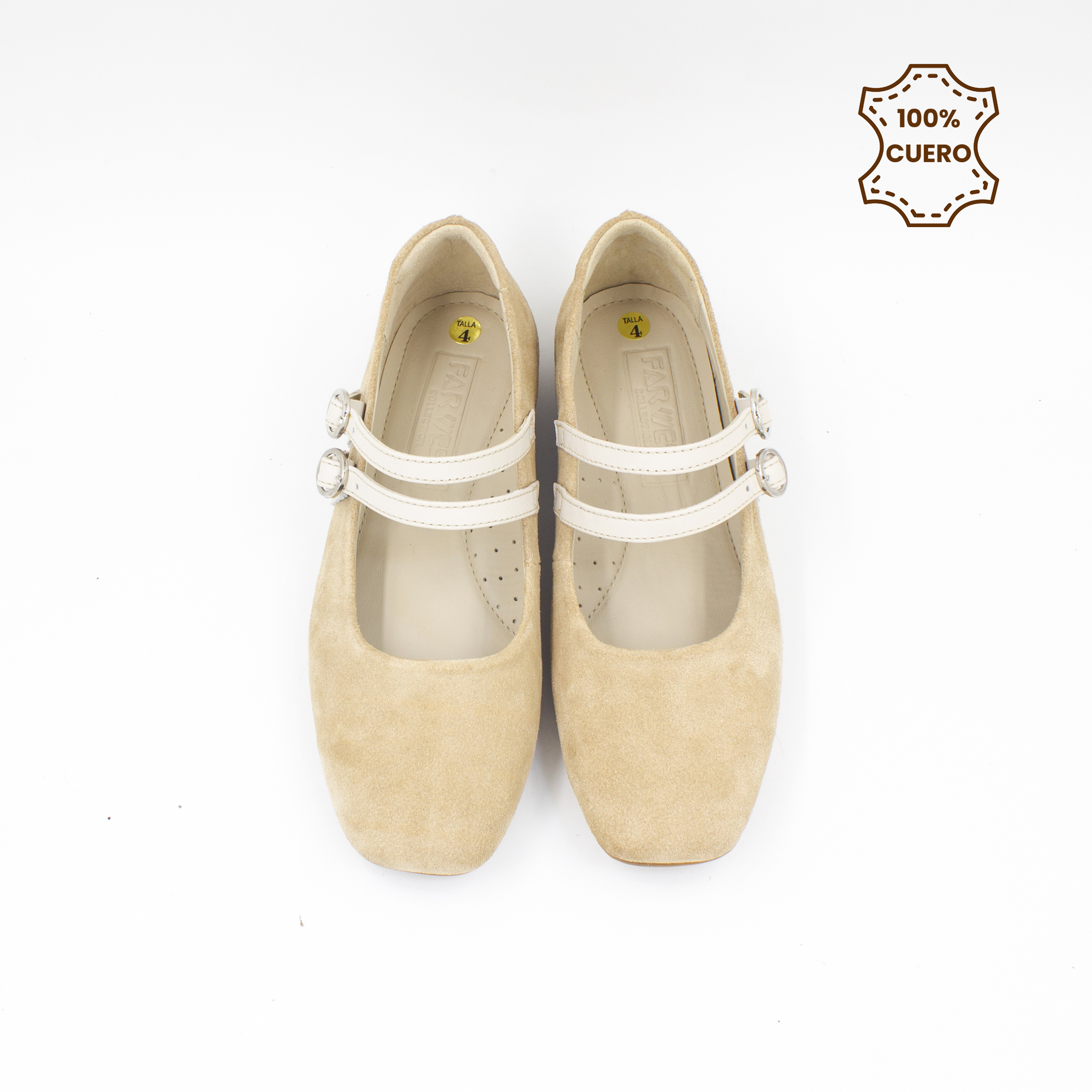 BALLERINAS MUJER VERONA CUERO NEGRO - 4